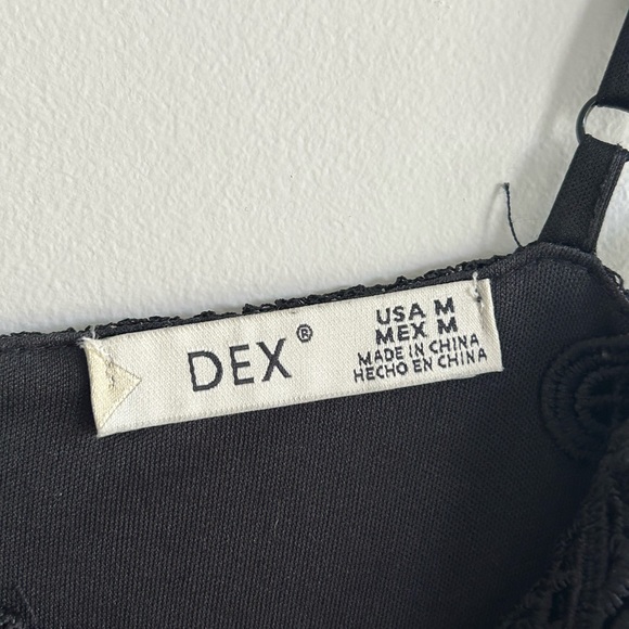 Dex Black Tiered Lace Dress (Size Medium) - Picture 6 of 6